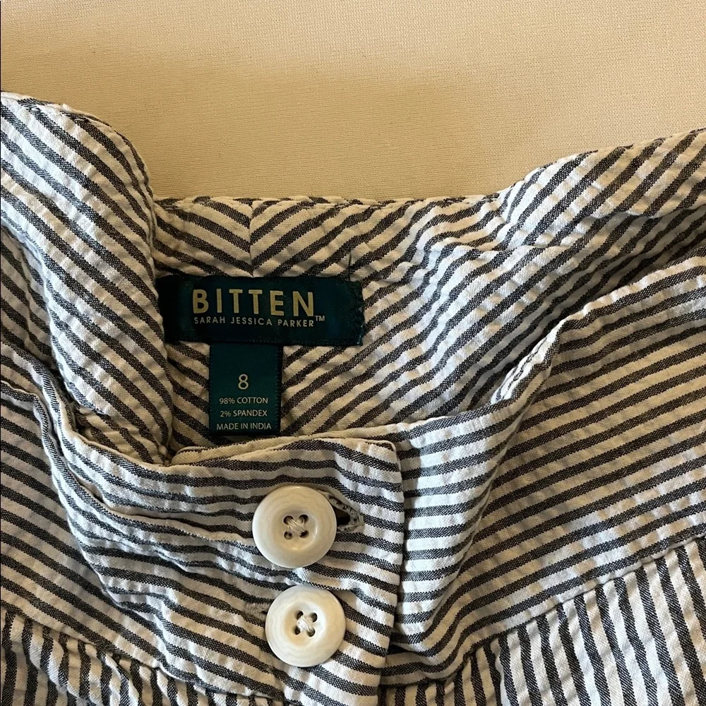 Bitten by Sarah Jessica Parker Striped Shorts - Black and White - Picture 2 of 4